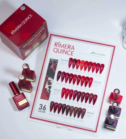 C*12 GEL POLISH SERIE ROJO RIMERA QUINCE