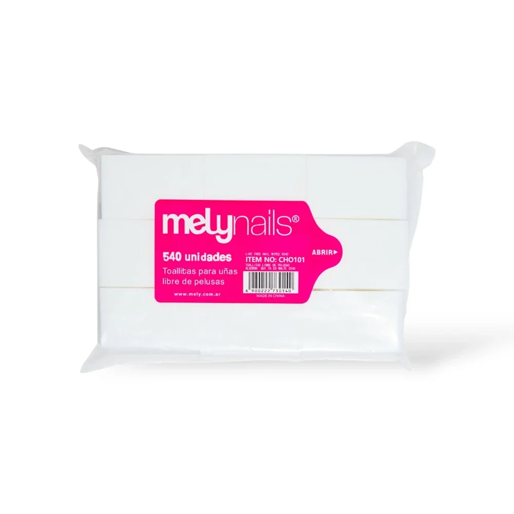 WIPES REMOVEDORES DE ESMALTE DE ALGODON MELY