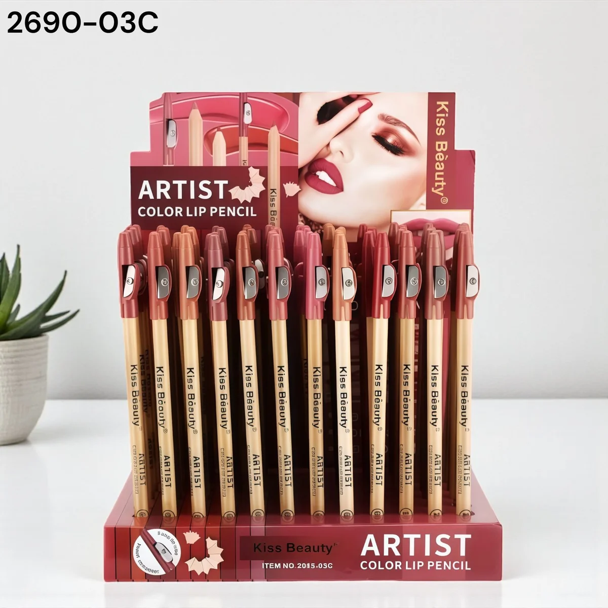 C*72 LAPIZ  KISS BEAUTY LABIO CON SACA PUNTA KARITE