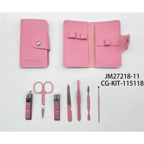 KIT DE HERRAMIENTAS DE UNAS 7PCS CITY GIRL