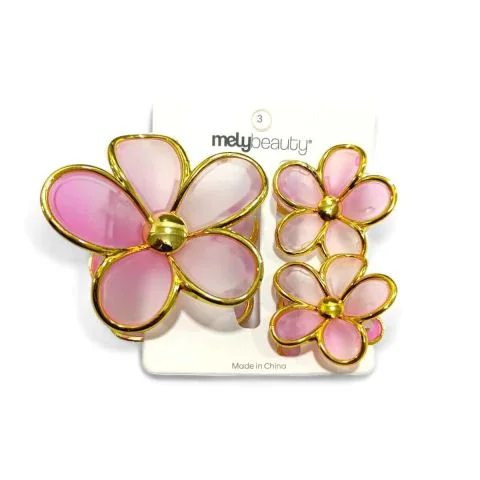 P*12 BROCHE DE PELO FLORES MELY