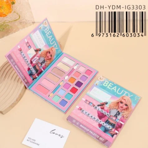 C*12 PALETA DE MAQUILLAJE SET DE SOMBRAS*RUBOR*ILUMINADOR IGOODCO