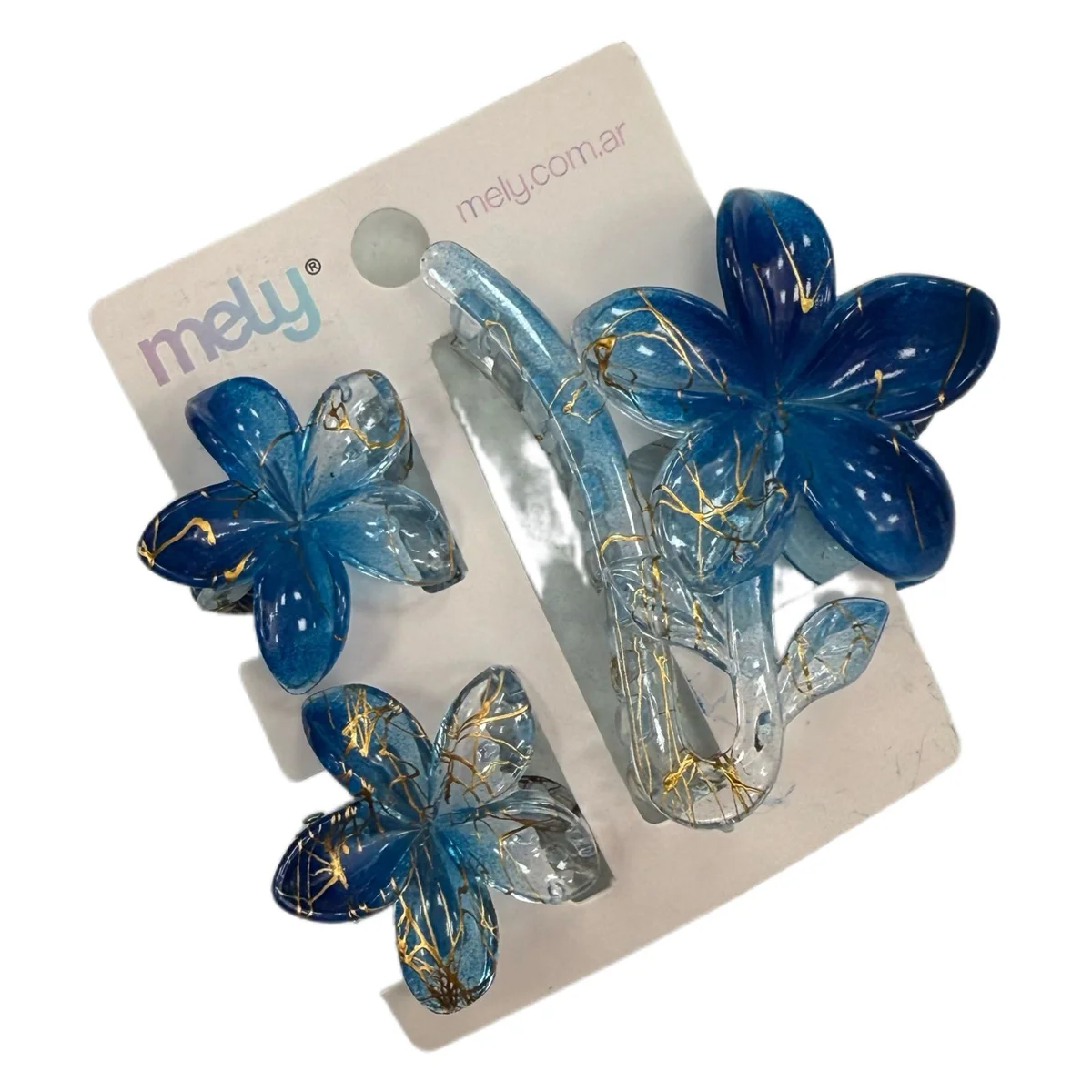 P*12 SET DE BROCHES DE PELO HAWAI MELY