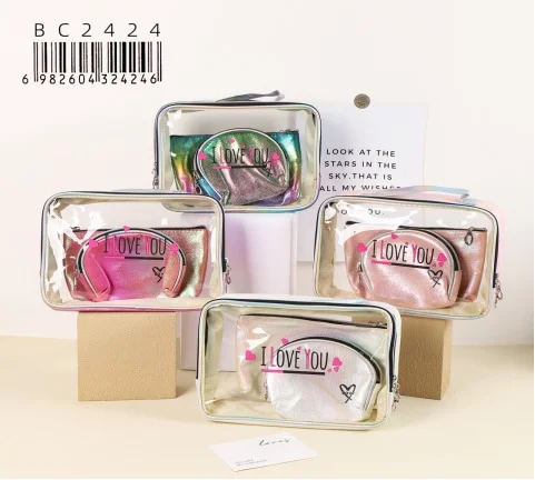 SET DE NECESER DUO TRANSPARENTE