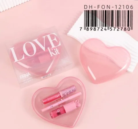 C*6 COMBO DE MAQUILLAJE LABIAL LOVE KIT CORAZON