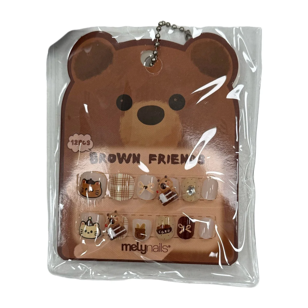 P*12 KIT UNAS POSTIZAS PARA NINA CON PEGAMENTO MEL