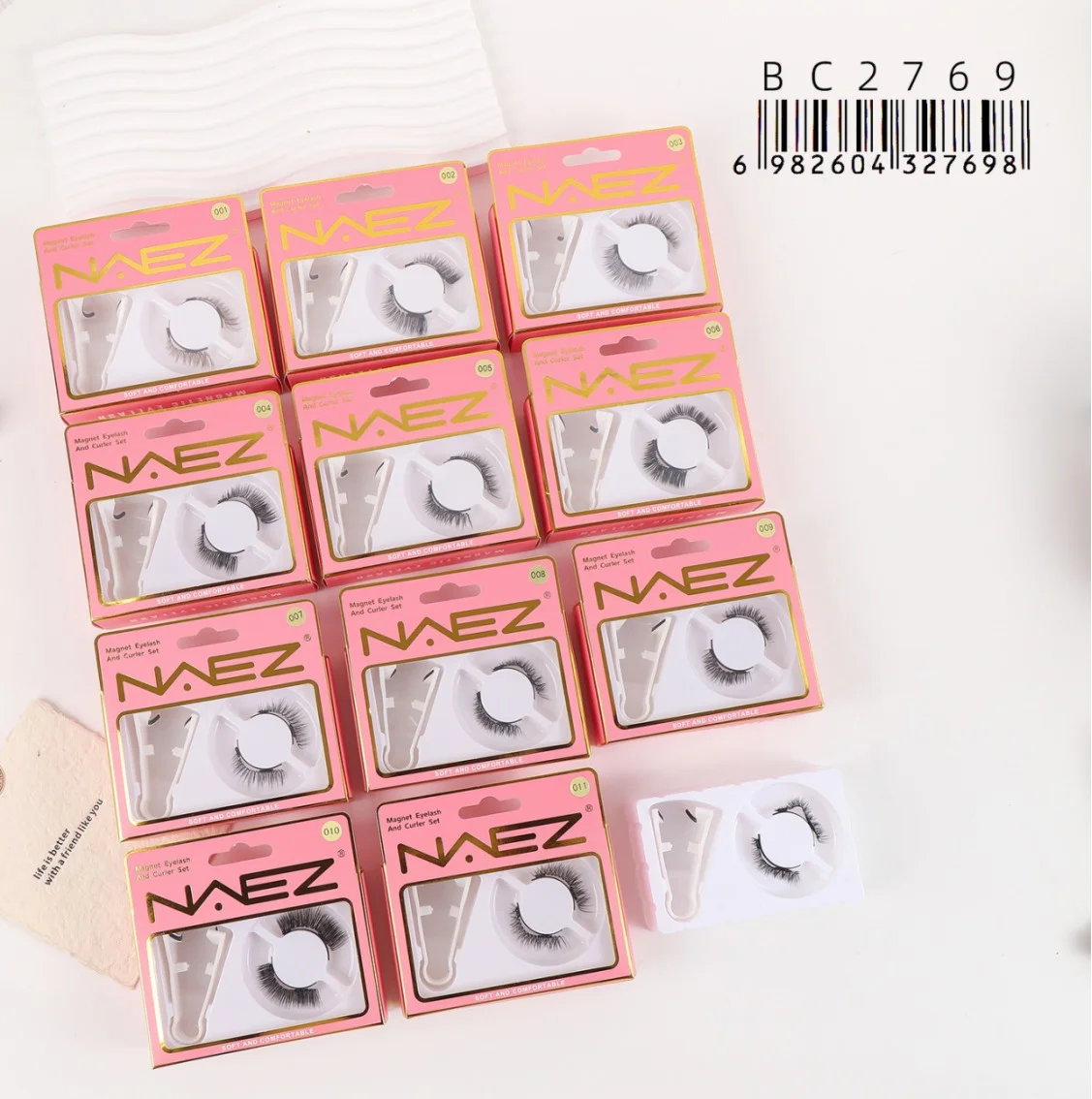 PESTANAS MAGNETICAS CON APLICADOR NAEZ