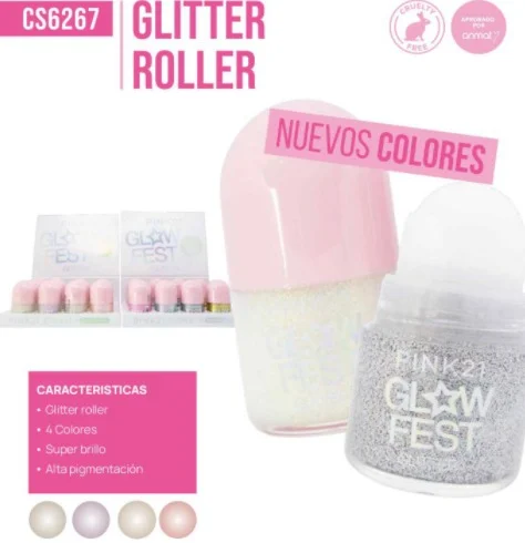 C*12 GLITTER PINK21