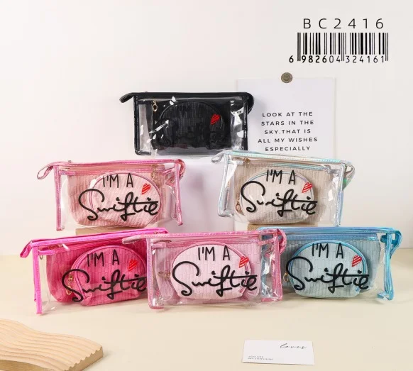 SET DE NECESER DUO TRANSPARENTE