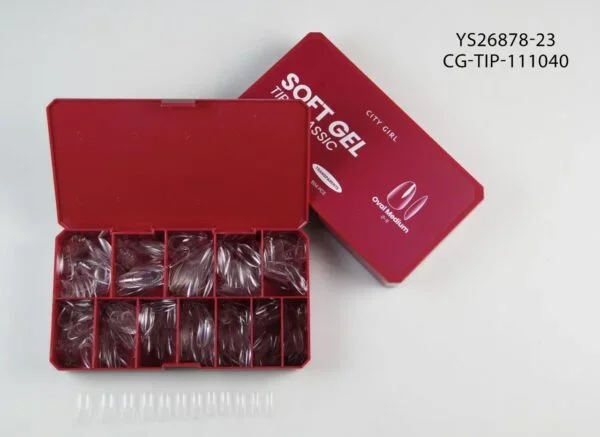 TIPS SOFT GEL OVAL MEDIUM 504PCS CITY GIRL