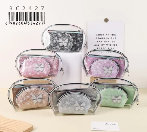 SET DE NECESER DUO TRANSPARENTE