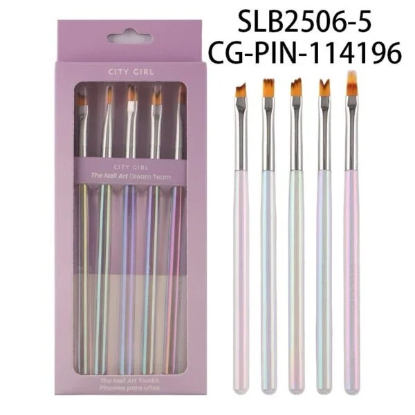 SET DE PINCELES 5PCS CITY GIRL