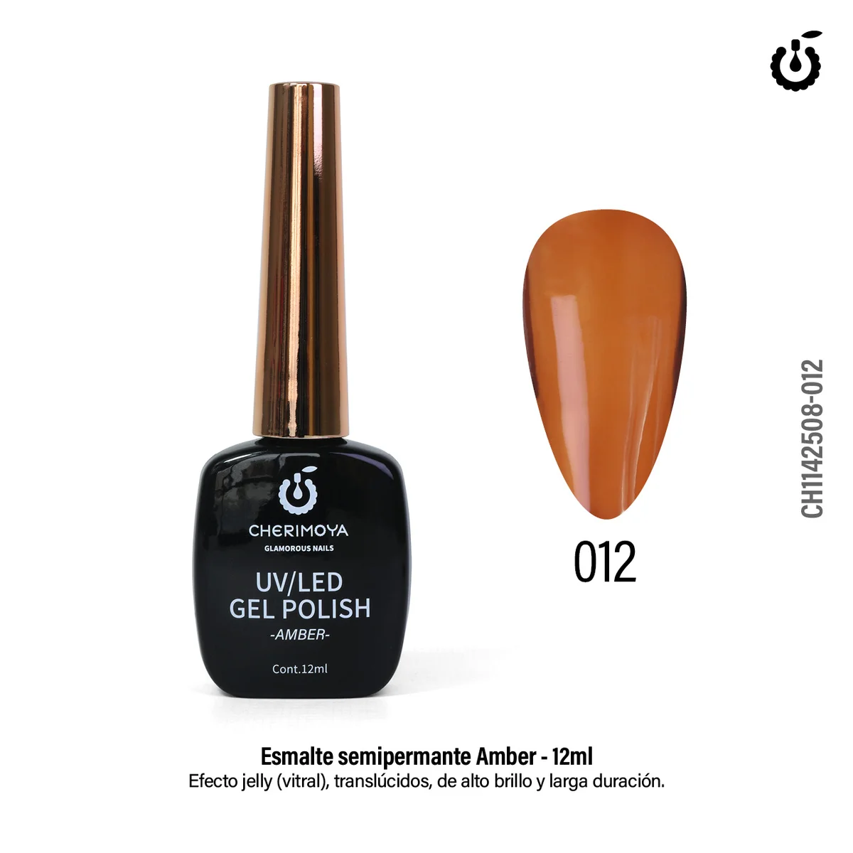 ESMALTE UV/LED CAREY CHARM 12ML CHERIMOYA