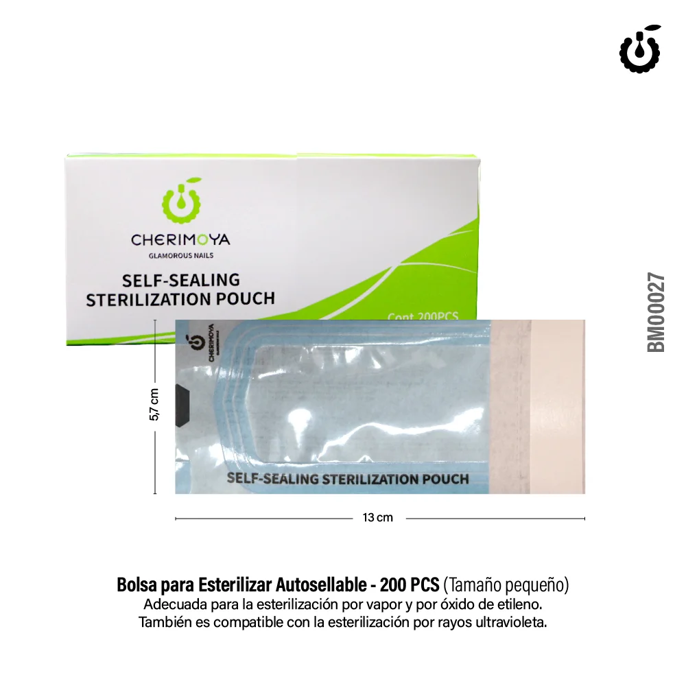 BOLSITA DESCARTABLE PARA ESTRELIZAR MEDIDA 130*57 200PCS CHERIOYA