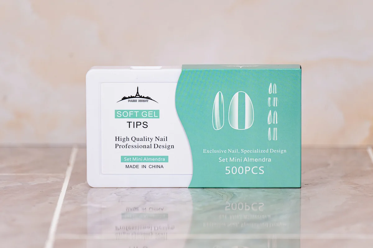 TIPS SOFT GEL ALMENDRA MINI 500PCS PARIS NIGHT