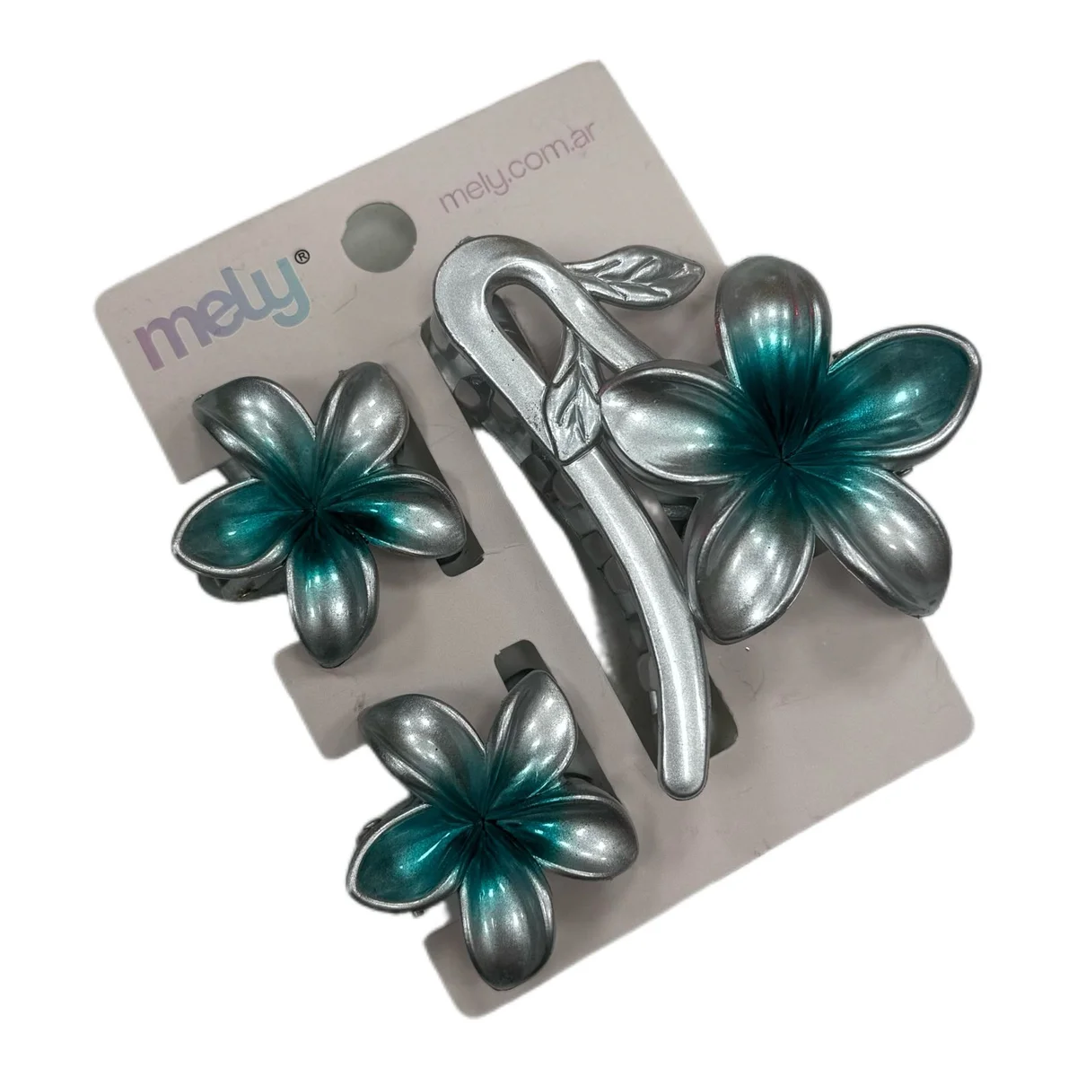 P*12 SET DE BROCHES DE PELO HAWAI MELY